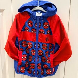 Disney Blue and Red Spider-Man Kids Jacket 3t